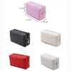 Candy Color Cosmetic Bag for Women Leather Travel Makeup Bag Organizer Toiletries Solid Female Storage Make