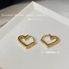 925 Pendiente de plata para mujer Simpleness Love Heart Stud Pendientes para mujeres Niñas Oro rosa Joyas de diamantes Oro Moda Regalos de boda Sin caja