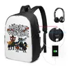 Backpack Funny Graphic Print Night In The Woods(5) USB Charge Men School Bags Women Bag Travel Laptop