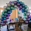 Украшение вечеринки 5 -дюймовые металлические латексные воздушные шары розовое золото круглые хромированные баллоны свадебные украшения Air Globos decor Ballon Baloons