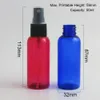 Viajar pequeno 50ml azul claro âmbar verde rosa vermelho rosa branco névoa spray de perfume frasco parfum líquido atomizador pulverizador tampão