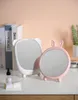 Aynalar Basit Taşınabilir Makyaj Aynası Ayna Kalın Katlanır Karikatür Giyinme Ev Ofis Seyahat Stok Dekor Bahçe Için