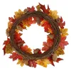 Autumn Harvest Halloween Wreath Fake Flowers Simulation Wreath Home Door Decor Ornament Festival Wall Hanging Pendant 211104