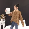 Women's Sweater Imitation Alpaca Autumn And Winter New Round Neck Women's Pullover Sweater Loose Korean Long-sleeved Blouse Large Size