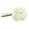 Flores decorativas grinaldas 2021 Beautamente de alta qualidade de seda artificial falsa peony wedding bouquet hidrilha de nupania decoração de fleur arti