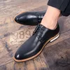 High Quality Formal Shoes Designer Men's Fashion Wear-resistant Flat Office Business Gentleman Slippers Leather Oxford Light