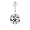 925 sterling silver belly knapp ringar