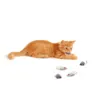 고양이 장난감 12pcs false 마우스 애완 동물 긴 머리 꼬리 마우스 사운드 딸랑이 부드러운 진짜 모피 삐걱 거리는 장난감 3262