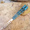 Новый TheOne Balisong Ex10 EX-10 Training Butterfly Training Training Nofge Not Sharp Titanium Trainer Trainer Jilt Knives Triton Squid Smake Sea Monster Chimera BM 87 51 42 31 UT85