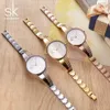 lmjli - Shengke Fashion Gold-plated Women Watches Charm Ladies Wristwatch Bracelet Quartz Watch Women Montre Femme Relogio Feminino ladies