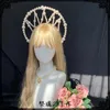 Hårklipp Barrettes Original Lolita Handgjorda Pearl Virgin Crown Mermaid Undersea Elf Headdress Flower Wedding Tea Party