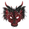 Halloween Easter Costume Party Face Mask PU Dragon Masks Anime Cosplay Masquerade Props for Adults Men & Women UK18052
