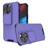 Защитник Case Cover Arror с раздвижным окном Hybrid 2in1 ТПУ ПК для iPhone13 12 Promax 11 x XR 7 8 Samsunga20s A51 A71 A32 A52 A72 M51 A02S A02 F62 A12 S20FE A50 Xiaomi