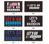 US Stock DHL NEW LET GO BRANDON TRUMP Election Flag Double -Side Progressial Flags 150x90cm بالجملة