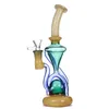 Hookahs vórtice Dab equipamento novo reciclador plataformas de óleo de cera tubos de água tubos heady klein bongs com tigela ou quartzo borbulhador biblio ciclone beaker tipo livre tipo