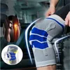 10 pezzi / set Ginocchiere sportive Supporto per ginocchio Brace in silicone Pallacanestro Ginocchiera da corsa Ginocchiera da ballo Rotula tattica Q0913