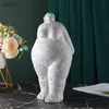 Europejski styl Gruby gruby kobieta żywicy minimalistyczny akcesoria do domu salon abstrakcyjny charakter kreatywnych ornamenty 210414