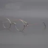 Titanium Small Round Women Men Vintage Glasses Frame Optical Myopia Prescription Eyeglasses Frames Clear Eyewear Oculos ADC7