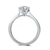 925 серебряные моассанит романтические 4 когти формы сердца выдолблены кольцо обручальные годовщины кольцо 1CT вокруг отличного выреза
