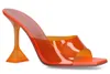 النعال لون pvc المرأة كأس الكعوب البغال أحذية غريبة نمط كعب المصارع الصنادل مثير الصيف المرأة