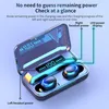 F95C TWS Wireless Bluetooth Earphones Headphones 2200mAh Charging Box With Microphone Sport Waterproof Headsets Earbuds1780862