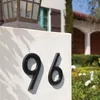 15 سم Big 3D Modern House Number Number Door Home Address for Digital Outdoor Sign 6 Int. #9 من البرونز الأجنحة الأخرى