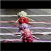 Dekorativa kransar Festliga tillbehör Hem Garden Drop Leverans 2021 Wholsese Wrist Cor Bridesmaid Sisters Hand Artificial Silk Lace Bride F