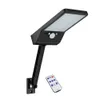 48 LED Applique Murale Solaire Capteur De Mouvement PIR Lampe De Rue Extérieure Étanche Avec Télécommande - Noir