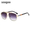 Sunglasses Fashion Vintage Square Men 2021 Designer Sun Glasses Women Large Frame Retro Round Eyeglasses UV 400