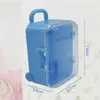 Party Favor Acrylic Clear Mini Rolling Travel Suitcase Candy Box Baby Shower Wedding Favors Table Decoration Supplies Gifts RH8120