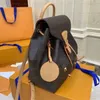 Sacs à dos de luxe de designer en cuir véritable de haute qualité MONTSOURIS Sac à main Sac à bandoulière Noir Lettre Gaufrage Mode Zipper SPERONE École de voyage