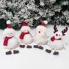 Kerst decoraties jaar 2022 prinses meisje aanwezig schattige pluche engel pop decoratie santa elanden sneeuwpop ornament speelgoed xmas boom hanger