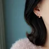 Hoop Huggie Koreanische Zirkon Charms Ohrringe Für Frauen Elegant Kleinkreis Huggies Ohrring Gold Farbe Boucle d'Oreille Oorlenlen Schmuck