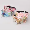 Fashion Sequin Resin Floral Lace Butterfly Headbands Women Luxury Wide-Brimmed Headband Wedding Exquisite Headwear