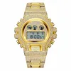 Les montres-bracelets dépassent les montres sportives Gshock Digital Missfox Missfox pour les hommes LED ALOLIQUE LUMINENT GOLD DIAMOND GROURD9854905