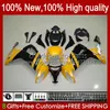 Kropps kit för Kawasaki Ninja ZX1000 C 1000cc ZX1000C 08-10 Bodywork 56No.117 ZX 10R ZX10 10 R 1000 CC ZX-10R 2008 2009 2010 ZX10R 08 09 10 Motorcykel Fairing Golden Black