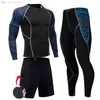 MMA Compression Tracksuit Men Demix Mens Sport Jogging Suit Rashgard Running Set Men Gym Kläder Män Fitness Workout Tight Y1221