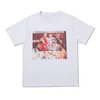 T-shirt da uomo T-shirt oversize Bella maglietta estiva con motivo leopardato Maglietta ampia in cotone stile Harajuku Coppie Hip Hop Sweetwear