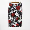 Printing Woman Skirts High Waist Pencil Skirt Plus Size Fashion