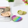 Heart Shape Mini Storage Dishes tobacco Dish Table Decoration jewelry plate Stainless steel RRE12505