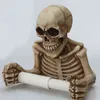 Skull kształt papierowy uchwyt na tkankę Tkanki Tkanki Wisząca Wisząca toaleta Pompowanie papieru Papier Rojusz Halloweenowy wystrój H11128264622