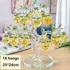 Beautiful Glass Crystal Apples Tree with 36 pcs Fengshui Crafts Chirstmas Hanging Ornament Housewarming Gifts 211108