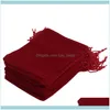 Packaging & Display Jewelry20Pcs 5X7Cm Veet Gifts Bag For Rings Necklace Bracelet Jewelry Holder Bags Gift Pouches Black Red Color Pouches