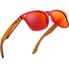 Solglasögon trä med polariserade linser UvaUVB Ray -skydd för män och kvinnor8604466