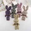 Großhandel 22 cm Plüschtiere Wishing Rabbit Anhänger Spielzeug Kuscheltiere Weiche Kaninchen Tasche Zubehör Puppe Weihnachtsgeschenke