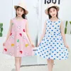 Kwiatowa dziewczyna Dress 2020 New Summer Flower Princess Dzieci Dziecko Dorywczo 4-14y Q0716