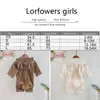 Herfst babyjongen kleding meisje hooded romper jumpsuit geboren lente winter konijntje beer cartoon kostuums Roupa 211011