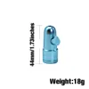 Wholease Metal Bullet Snuff Rocket Snorter Sniffer 44 MM High Metal Scovolini Tubi per fumatori Bong d'acqua