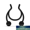 1 pièces anneau de nez nouveau pince-nez en acier inoxydable septum nasal faux anneau de nez bijoux de perçage prix d'usine conception experte qualité dernier style original