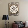 Horloges murales européenne rétro horloge maison salon Quartz muet chambre pastorale mode créative